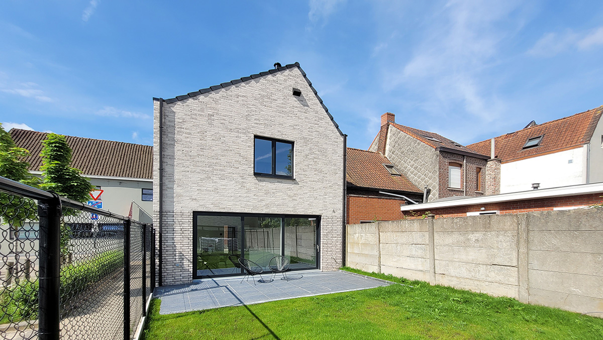 Bostoen Het GoudenHof kijkwoning in Marke tuin