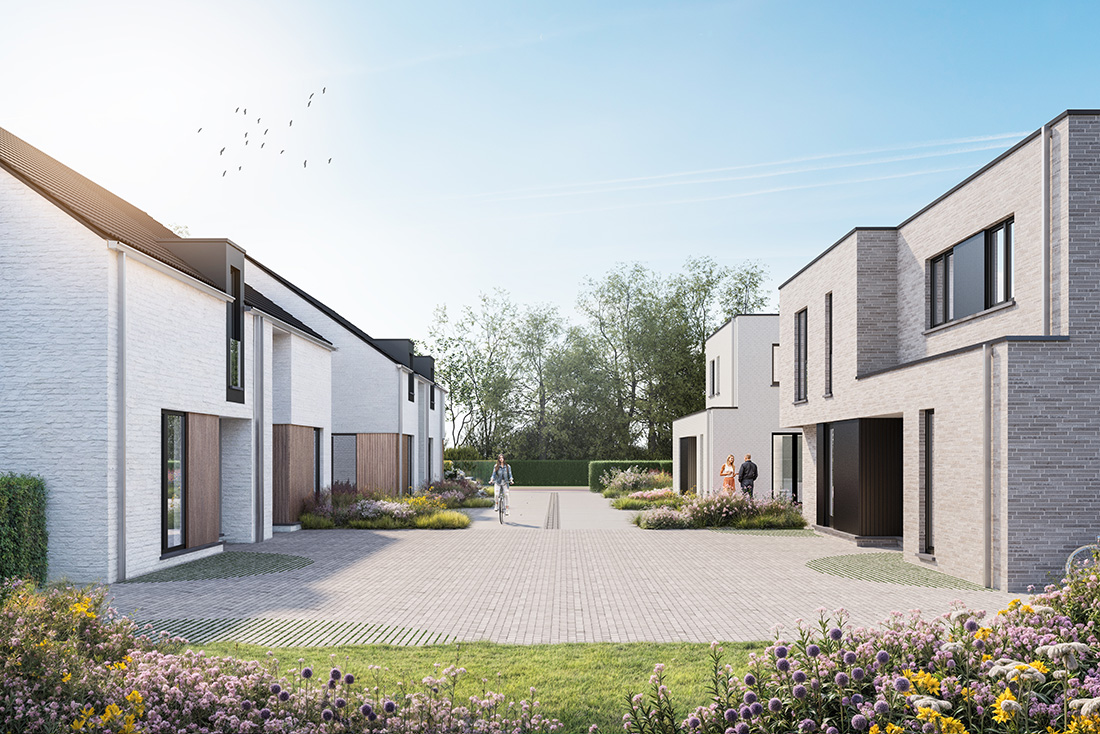 Bostoen Energiezuinige gezinswoningen Dentergem RivaHof