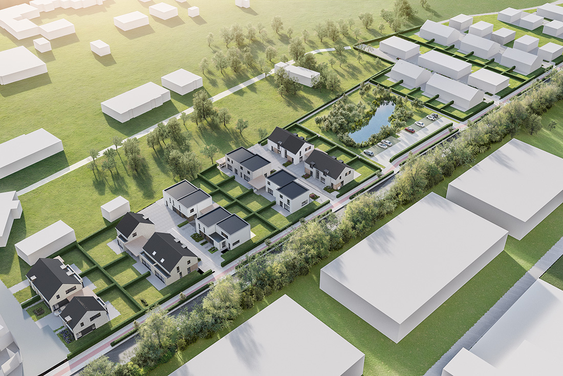 Bostoen Energiezuinige gezinswoningen Dentergem RivaHof Grondplan