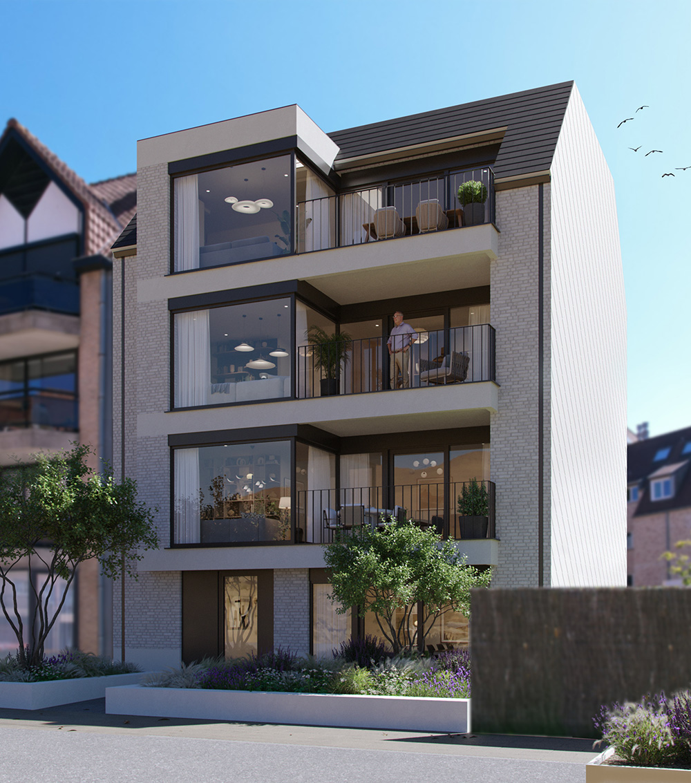 Bostoen Moderne nieuwbouwappartementen in Koksijde The Dune Residentie Rubia