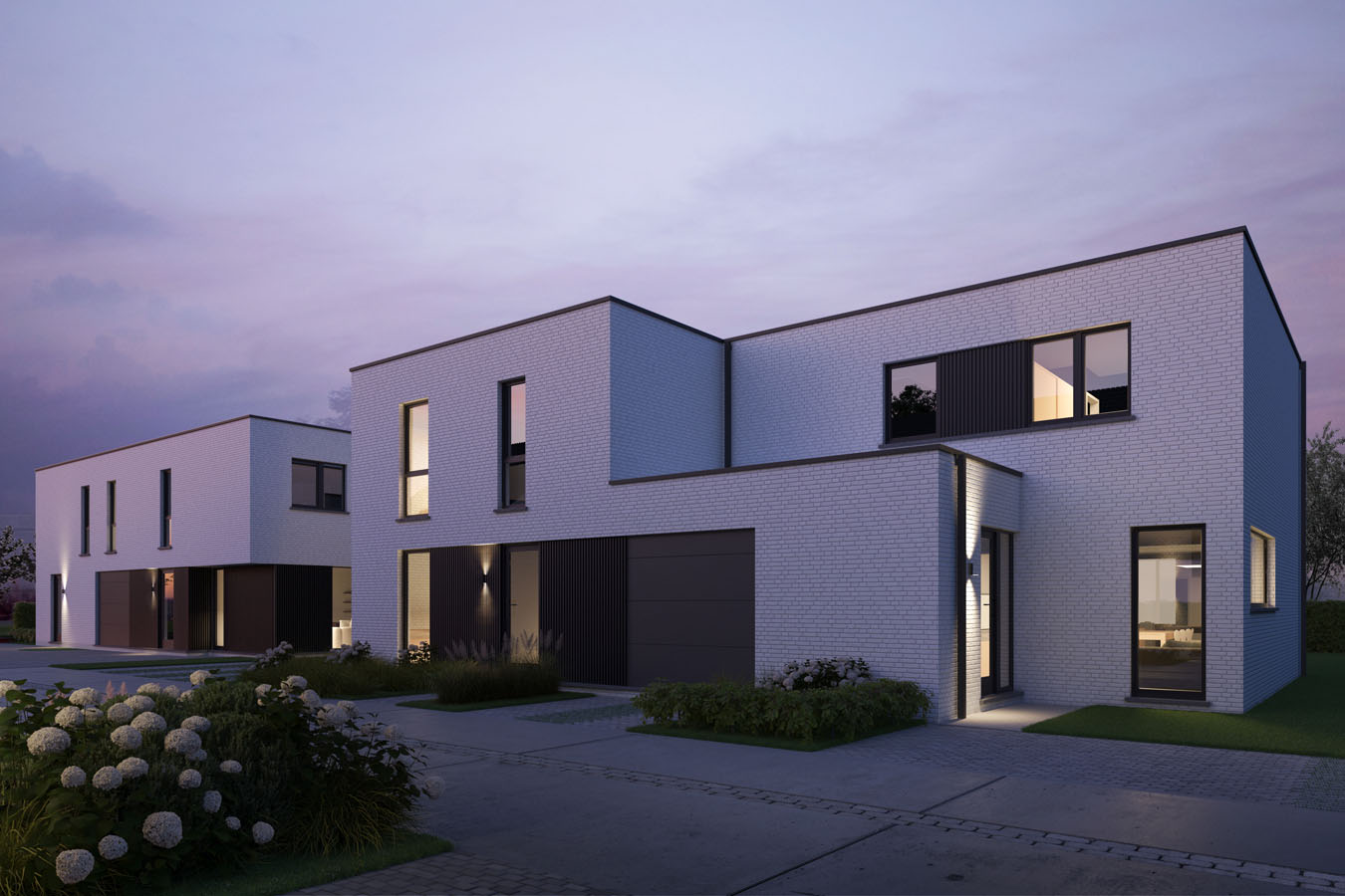 Bostoen Energiezuinige gezinswoningen Dentergem RivaHof