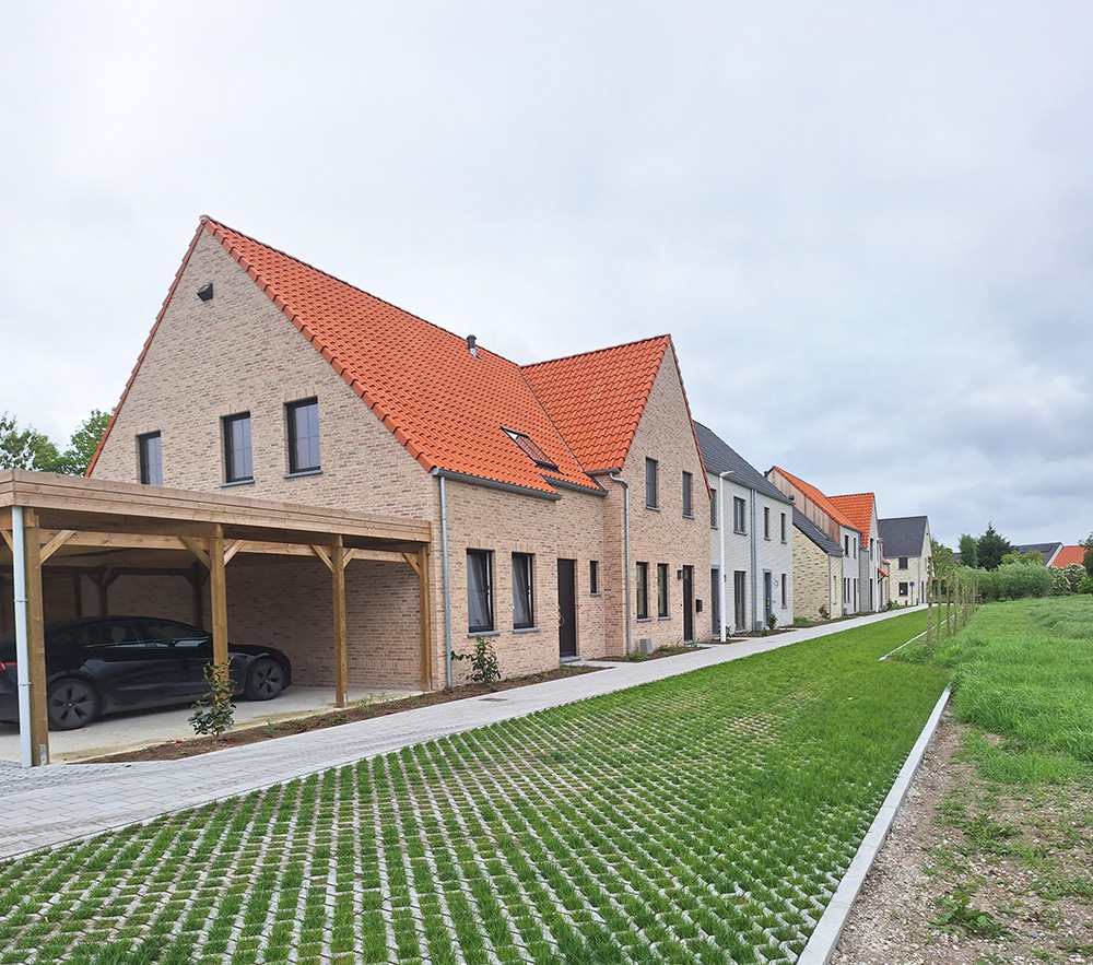 Bostoen Landelijke nieuwbouwwoningen Ramskapelle Hof Teghelrie